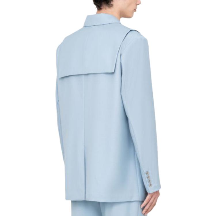 Feng Chen Wang Feng Chen Wang SS23 Business Suits Unisex Light Blue Suit Collar Moderate Other FMS15JK06
