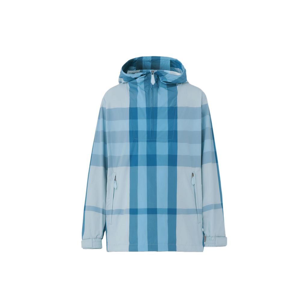 Burberry Check Packaway Half Zip Hooded Jacket 80510451