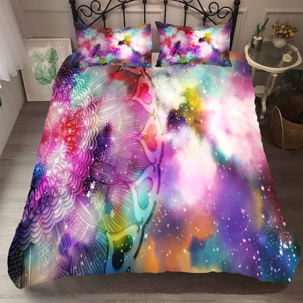 Hot Bedding Set Mandala Bedclothes Duvet Cover +pillow Cases Bohemia Bedsets Comforter Covers Queen Size Home Textile 2/3pcs