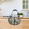 Проволочная корзина для яиц, контейнер, декоративный органайзер, держатель для столешницы, собирающий цыплят