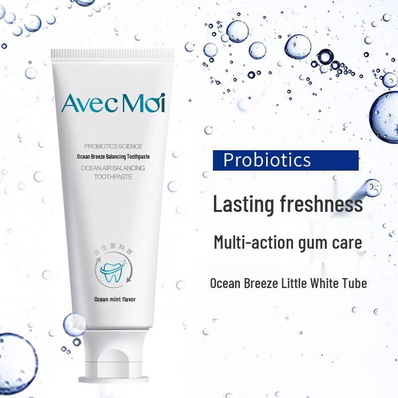 Avec Moi Ocean Breeze Adult & Probiotic Kids Toothpaste Bundle