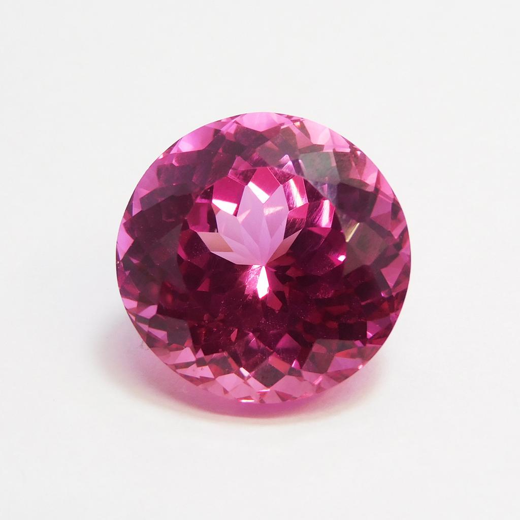Natural Pink Tourmaline Loose Gemstone Magnificent 18.25 ct Round Cut October Birthday Birthstone