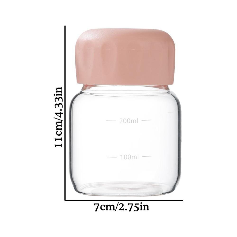 Leak-proof Glass Water Bottle Borosilicate Glass Mini Water Cup Soy Milk Coffee Mug  Women