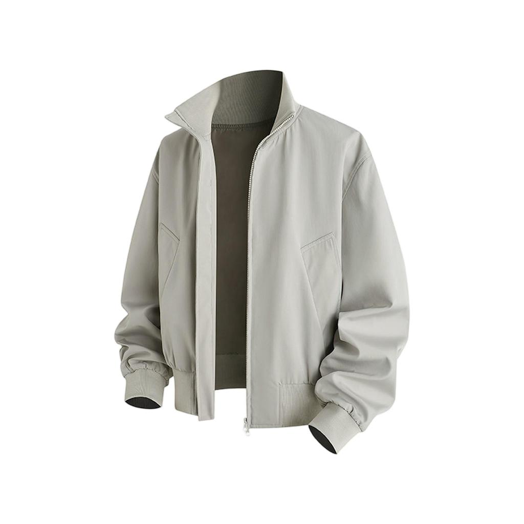 New Men's Zipper Casual Jacket American Flying Fashion Stand Collar Loose Size Men's Coat