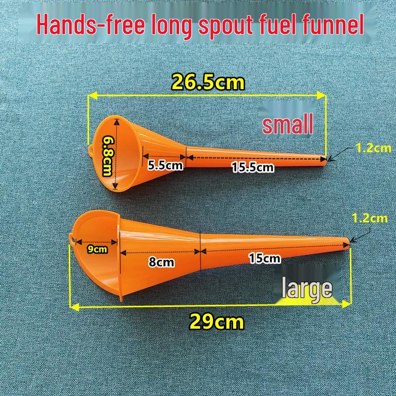 Hands-Free Long-Spout Funnel for Engine Oil & Fuel