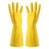 industrial acid-alkali resistant yellow rubber gloves, 4 pairs/set