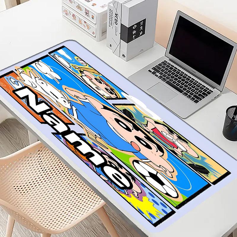 Custom Name Personalized Cartoon comics Pattern Mousepad, Laptop PC Desk Mat, Decorative Desk Mat for Home Keyboard Pad Gift