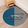 Los Pumas Printed Round Rug Carpet Chair Rug Area Rug Entryway Doormats,for Office Chair Living Room Bedroom Kitchen Room.