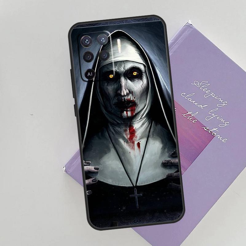 Чехол для телефона Хоррор Валак из фильма «Проклятие» для Oppo A54 A74 A94 A15 A16 A17 A52 A72 A76 A96 A57 A58 A78 A98 A53S