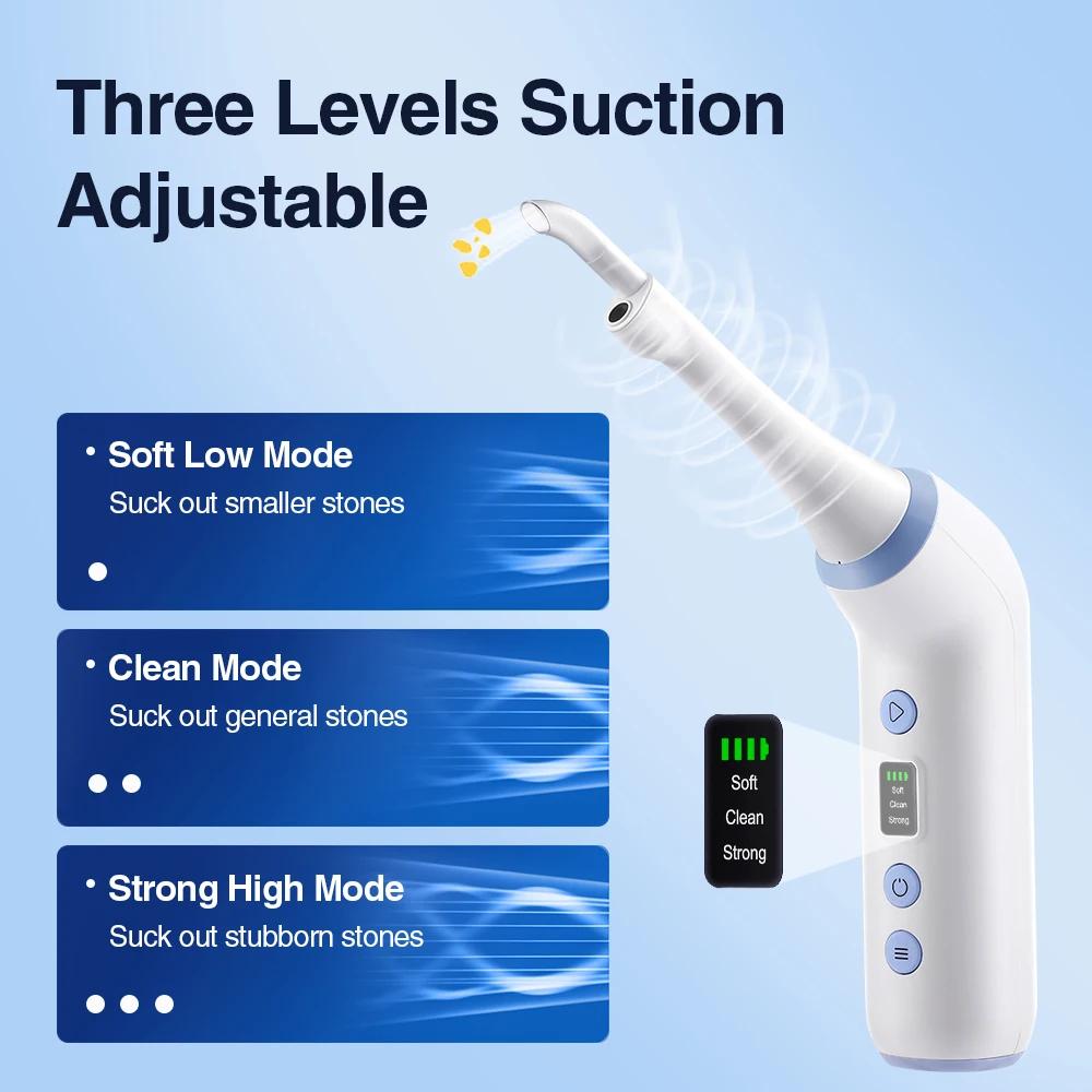 Visible Electric Tonsil Stone Remover Kit with 3 Suction Modes for Oral Care and Tonsil Stone Removal