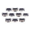 ГОРЯЧИЙ 10 шт. DR9 Разъем D-Sub 9 Pin Прямоугольный Приваренный Разъем RS232 90 Градусов Изогнутая Игла DR9