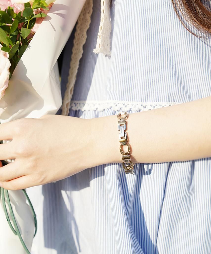Sabona London 226 Gold Horseshoe Duet Bracelet