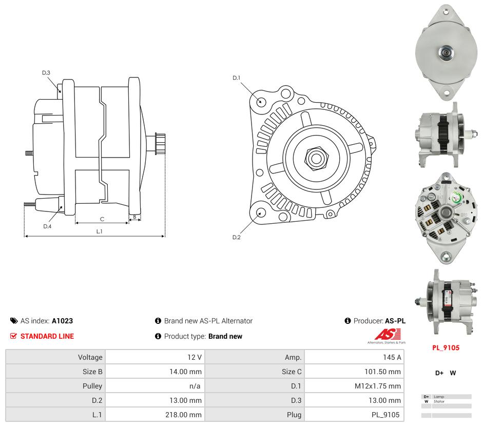 Alternator  Kenworth Mack