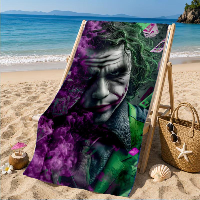 Clown villain Beach Towel, Microfiber Beach Towel, Perfect For Pool, Beach, Travel, Home Decor Beach Party Fan gifts