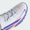 adidas F50 Hyperfast Club Hook Loop Turf Football Kids KK1337 Kids' Performance Sports Shoes Cloud White / Solar Purple / Solar Turbo