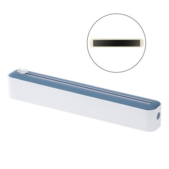 Диспенсер для пищевой пленки с резаком-слайдером 2-в-1, держатель для пластиковой пленки и фольги для кухни, инновационный резак и диспенсер для пищевой пленки для домашнего ресторана