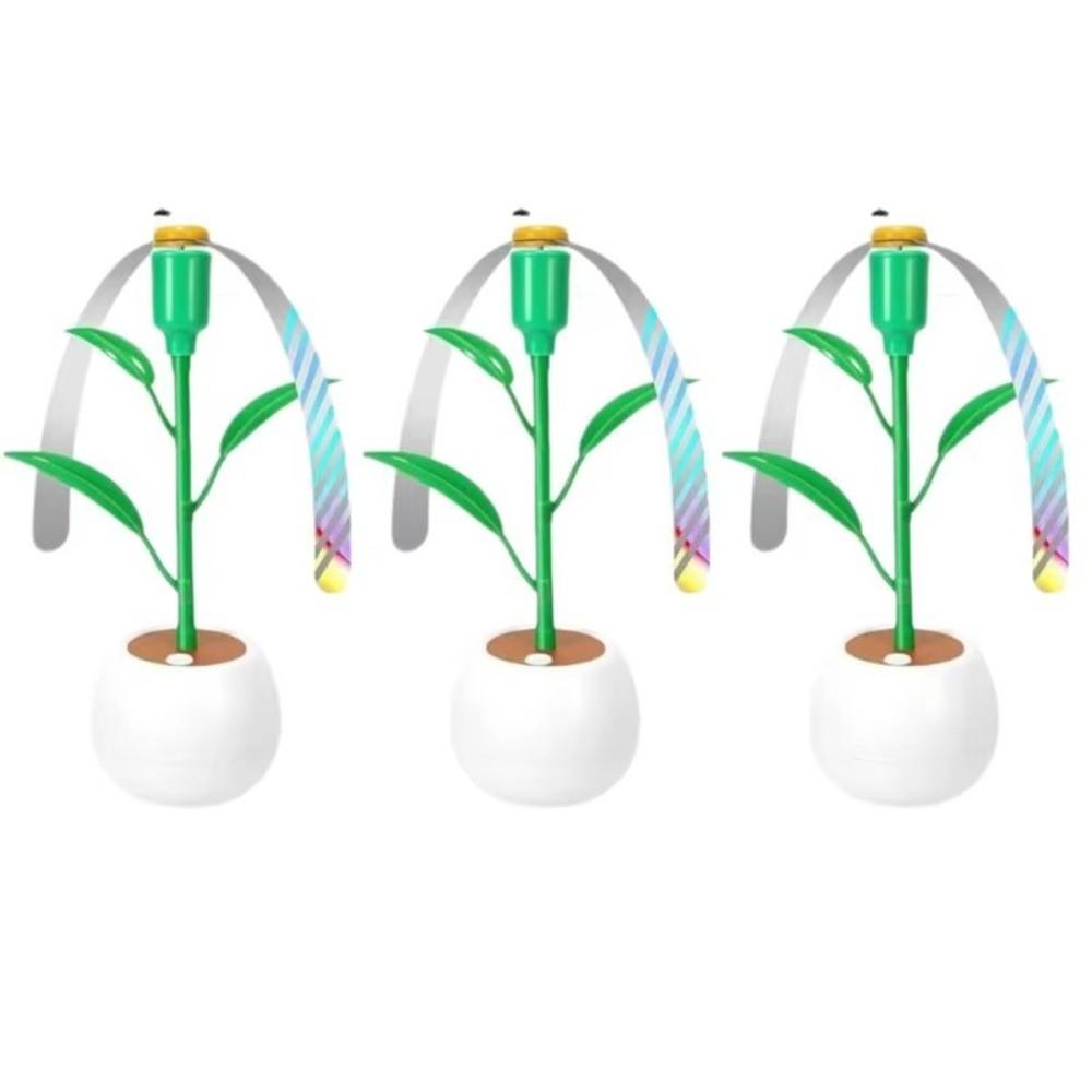 Easy-carry Portable Desktop Fly Fan Foldable Flower Pot Fly Repellent Fan Soundless Safe Food Fan Cooking