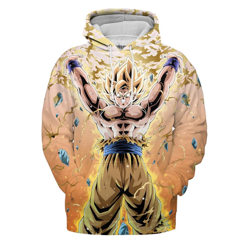 2024 Новые Dragon Ball Z Son Goku 3D Printed Весна Осень Повседневные Толстовки Модные Пуловеры Толстовки Уличная Одежда Топы