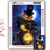 5D Diy Diamond Painting Halloween Scary Pumpkin Head Man Cross Stitch Full Diamond Embroidery Mosaic