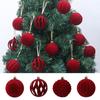 9/12/30 Pcs/set Hollow-out Xmas Tree Hanging Pendant 6/8cm Xmas Ornament Ball Xmas Tree