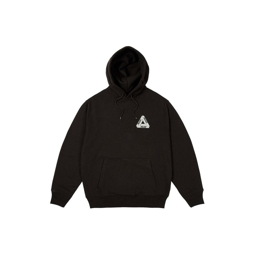 Palace Bit Grippy Tri-Ferg Hood Black Unisex Tops P26CS056