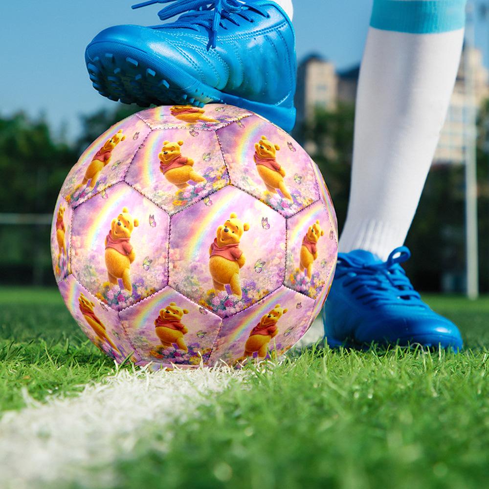 1PC Cartoon Creamy Butter Bear Size 5 Soccer Balls, High-Quality, Anti-Slip, Protective Football, a Unique Gift Suitable for Birthdays, Christmas