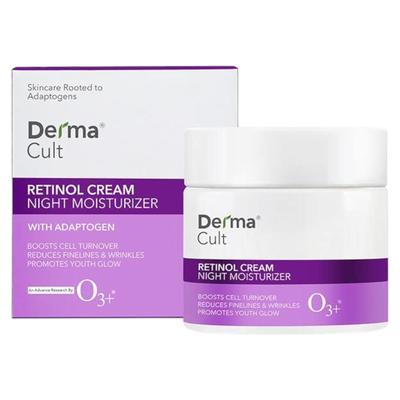 O3+ Derma Cult Ночной крем с ретинолом 40 г Увлажняющий крем против старения для морщин и мелких линий