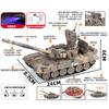 1:32 Scale Tiger T-90 Spray Tank Model Toys Metal Diecast Miniature Military Vehicles Sound Light Pull Back Toy Gifts for Boys