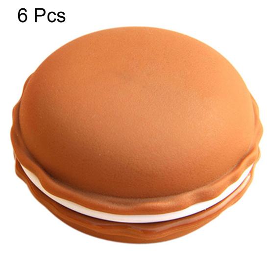 6 шт. милое миндальное печенье ювелирные изделия наушники для хранения таблеток организовать коробку футляр