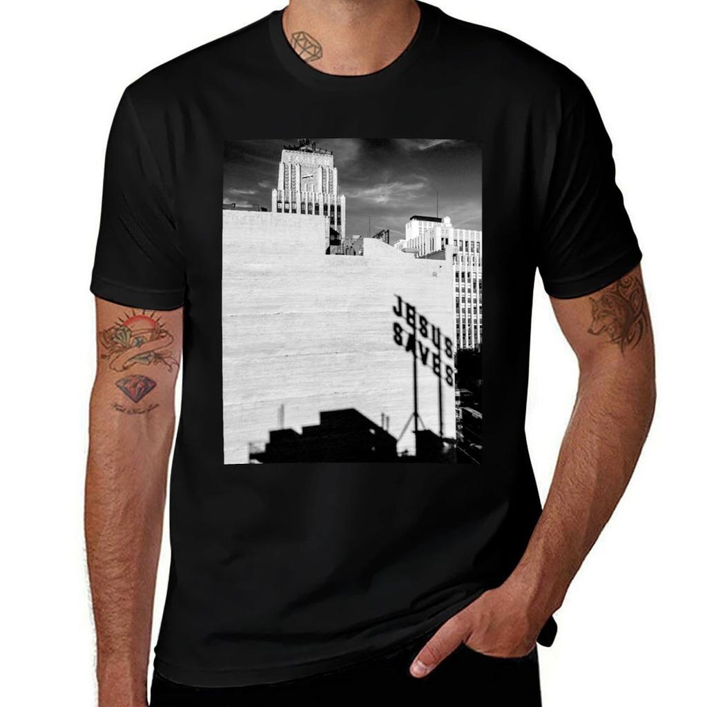 Jesus Saves Ace Hotel Downtown Los Angeles Tshirt Breathable Gym Short Sleeve Tshirt