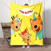 Multiple Styles Cartoon Kid-E Cats Print Blanket 4 Season Soft Fluffy Throw Deluxe Gift for Home Travel Camping Picnic Blanket
