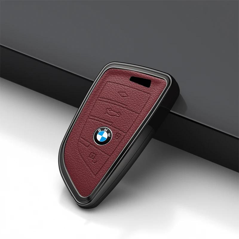Car Key Case for BMW 216i F46 X1 X2 X3 X5 X6 GT 2 5 6 7 Series 3 4 Buttons Smart Keyless Remote Control Fobs Protector Cover UG6