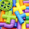 Designer Water Pipe Building Blocks Construction Pipe Puzzle Blocks Kids Toy