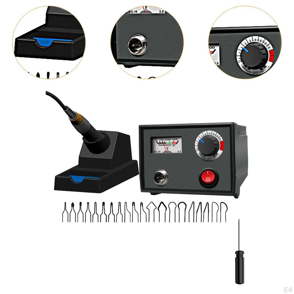 Инструмент для выжигания по дереву, профессиональный инструмент для выжигания по дереву, для ремонта резьбы, держатель для ручек из кожи A