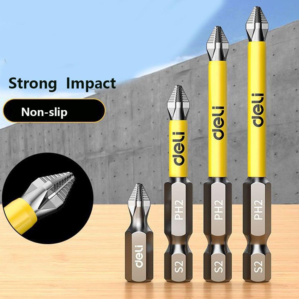 10/6pcs High Hardness Cross Screwdriver Bit Non-slip PH2 Screwdriver Set Impact Drill Bit