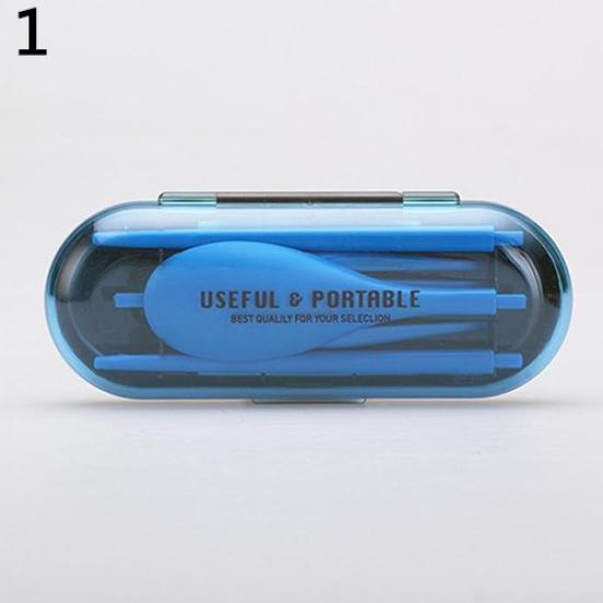 3 в 1 портативный складной набор ложек вилок палочек для еды столовых приборов для пикника и путешествий