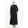 Mevlana Pocket Abaya 0694-09 Black