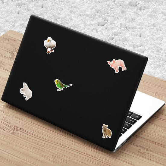 50 шт. DIY наклейка водостойкая антивыцветающая самоклеящаяся ПВХ милая серия зоопарка наклейка с дикими животными наклейка на бутылку для ноутбука школьные аксессуары