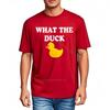 Tshirt Men Short Sleeve Streetwear Tshirts What The Duck Yellow Duck Summer Minimalist Tshirt Hiphop Short Sleeve Shirt Casua