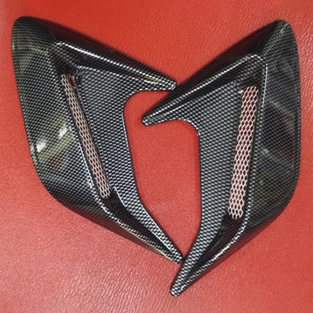 Автомобильный муляж воздухозаборника крыла капота Аэро Кастом Тюнинг Карбоновый стиль Универсальный комплект из 2 штук