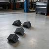 Прочные Резиновые Колесные Упоры 4 Штуки Нескользящие Стопоры для Колес для Устойчивости Автомобиля Во Время Технического Обслуживания и Ремонта