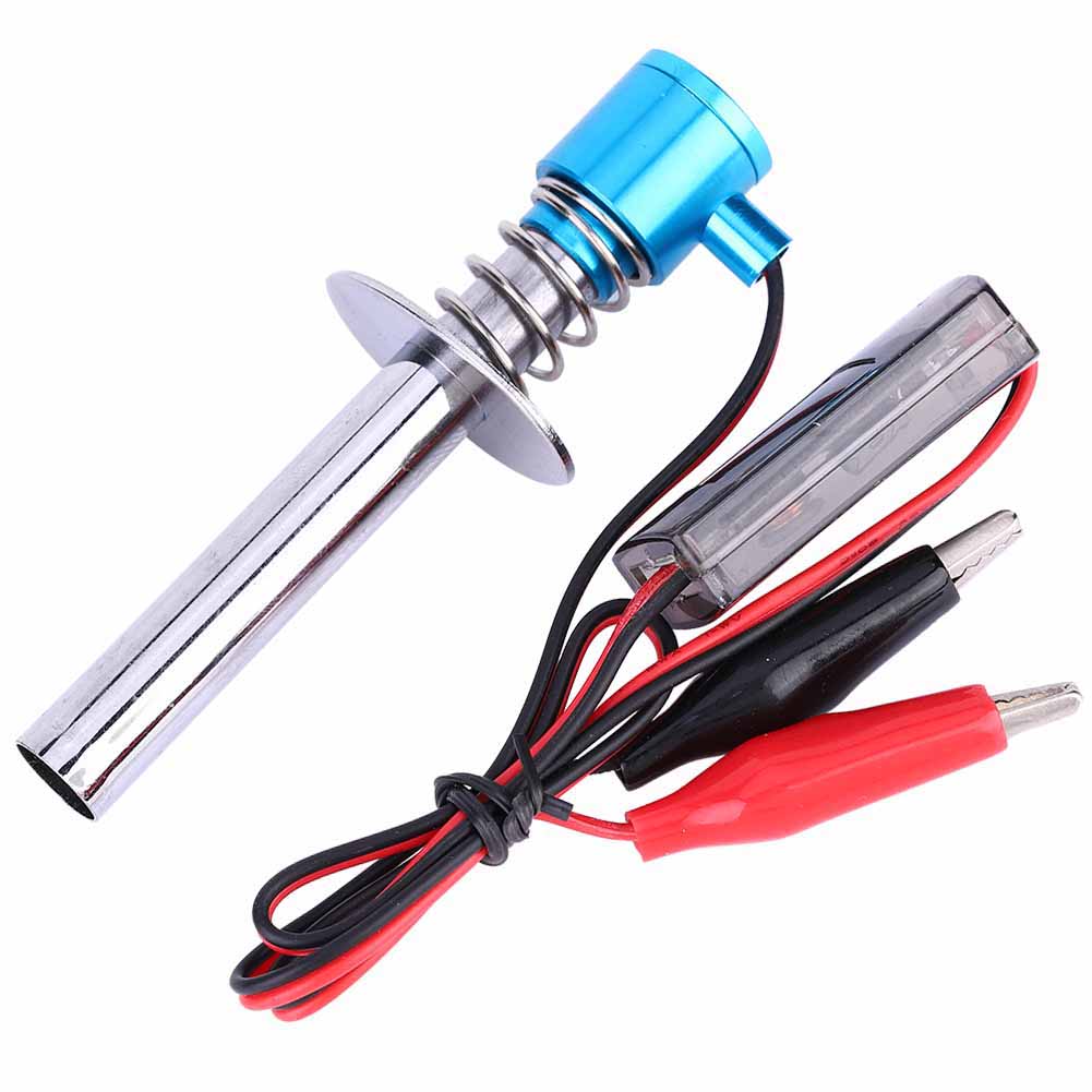 6V -24V Electronic Glow Plug Starter Igniter Fit for   RC Car Engine (Blue)