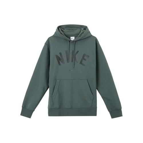 Nike Мужская толстовка с капюшоном и длинными рукавами с логотипом, зелёного цвета.