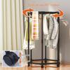 Hexagonal Rotating Indoor Clothes Drying Rack - Multi-Functional & Movable Floor-Standing Shelf