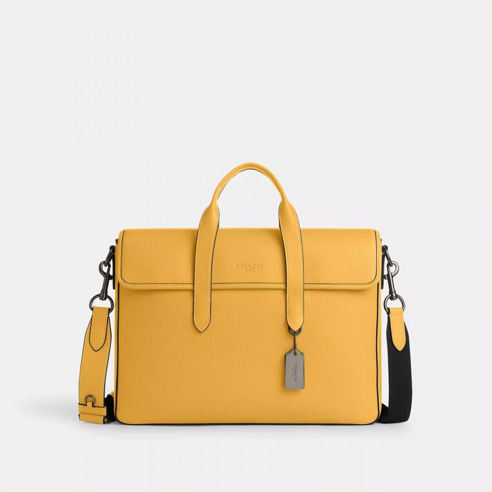 Coach Sullivan Portfolio Brief Gunmetal Black