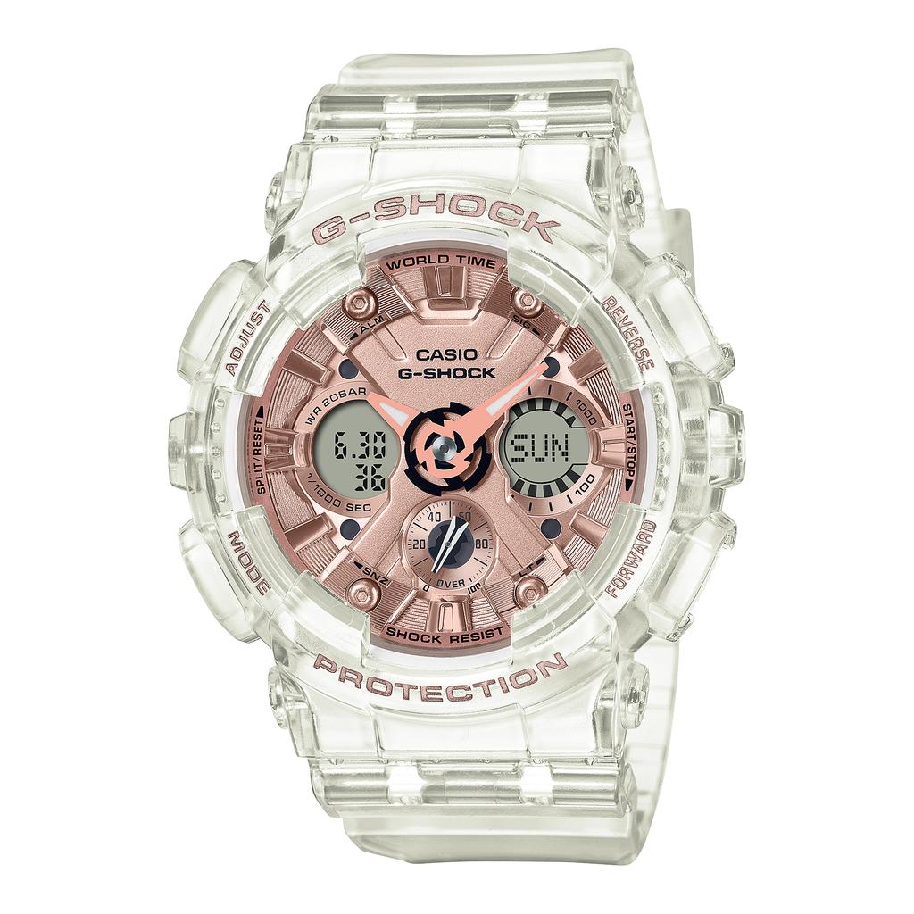 Casio Мужские часы G-SHOCK, смола, 200 м водонепроницаемые, цифровые, ударопрочные, кварцевые, GMA-S120SR-7A