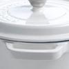 Cocotte pot en fonte rond 22cm Gourmet Tools blanc