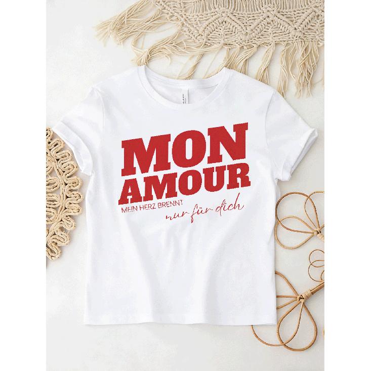 Malle Mon Amour - My Heart Burns Solely For You Overseas Printing Y2K Oversized Unisex T-Shirt For Men Women Retro 2000S Streetwear Baggy Graphic Tee