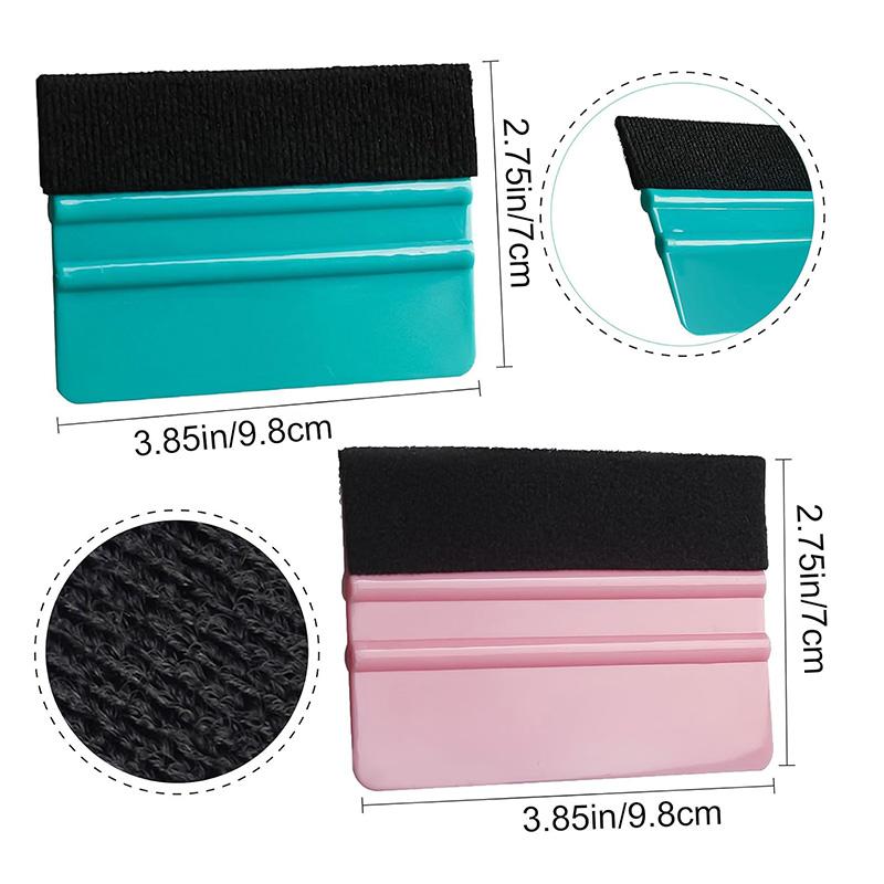 Ракель с фетровым краем Инструмент для тонировки окон Скребок для виниловой пленки автомобиля Пластиковая лопатка Без царапин Пленка DIY Ракель Выравнивание обоев