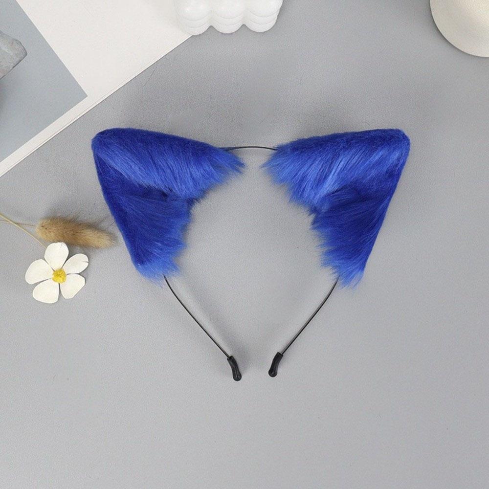 Artificial Cat Ears Headband Furry Lolita Ears Headwear Practical Hair Accessories Adults